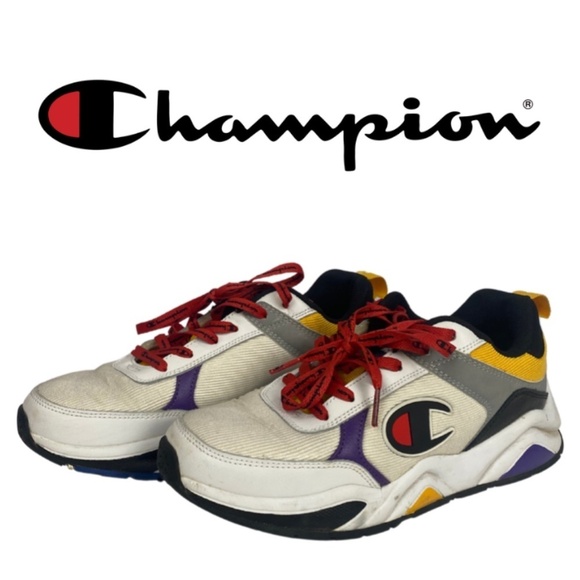 Champion 93 Eighteen Block Sneaker Shoes Retro - Size 6Y/Women's 7.5 - Picture 2 of 12